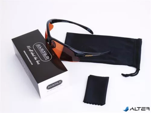 Napszemüveg HD polarizált lencsével, AVATAR 'War Master', fekete-szürke