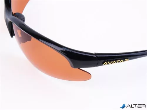 Napszemüveg HD polarizált lencsével, AVATAR 'War Master', fekete-szürke