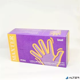   Védőkesztyű, egyszer használatos, latex, 5,7g, XL méret, 100 db, púder nélküli, bézs