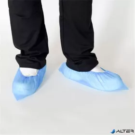 Cipővédő, CPE, gumis, kék