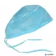 Műtős sapka, kerek forma, hátul megköthető, kék
