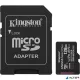 Memóriakártya, microSDXC, 128GB, C10/UHS-I/U1/V10/A1, Gen3, adapter, KINGSTON "Canvas Select Plus"