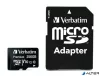 Memóriakártya, microSDXC, 256GB CL10/U1, 90/10 MB/s, adapter, VERBATIM 'Premium'