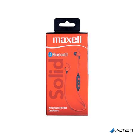 Fülhallgató, vezeték nélküli, Bluetooth 5.1, mikrofonnal, MAXELL 'Solid', piros