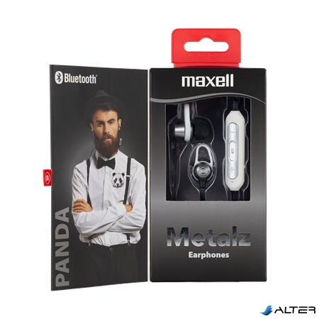 Fülhallgató, vezeték nélküli, Bluetooth 5.1, mikrofonnal, MAXELL "Metalz Panda", fekete-fehér