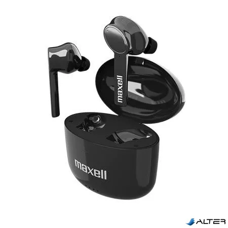 Fülhallgató, vezeték nélküli, Bluetooth 5.0, mikrofonnal, MAXELL "Bass 13", fekete