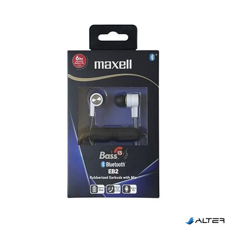 Fülhallgató, vezeték nélküli, Bluetooth 5.1, mikrofonnal, MAXELL "Bass", fekete