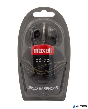 Fülhallgató, MAXELL "Ear Buds 98", fekete