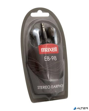 Fülhallgató, MAXELL "Ear Buds 98", ezüst