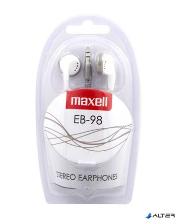 Fülhallgató, MAXELL "Ear Buds 98", fehér
