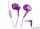 Fülhallgató, mikrofonnal, MAXELL 'Fusion+', lila-rózsaszín