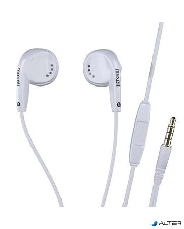 Fülhallgató, mikrofonnal, MAXELL 'PureBuds', fehér
