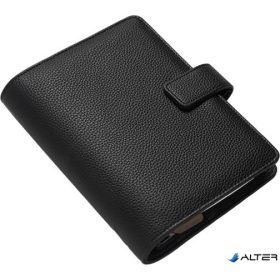   Kalendárium, gyűrűs, betétlapokkal, personal méret, FILOFAX 'Camden', fekete