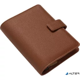   Kalendárium, gyűrűs, betétlapokkal, personal méret, FILOFAX "Camden", mokka