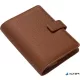 Kalendárium, gyűrűs, betétlapokkal, personal méret, FILOFAX "Camden", mokka