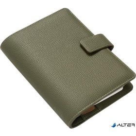   Kalendárium, gyűrűs, betétlapokkal, personal méret, FILOFAX 'Camden', oliva