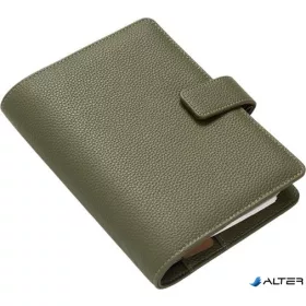   Kalendárium, gyűrűs, betétlapokkal, personal méret, FILOFAX "Camden", oliva