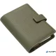 Kalendárium, gyűrűs, betétlapokkal, personal méret, FILOFAX 'Camden', oliva