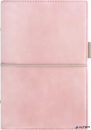 Kalendárium, gyűrűs, betétlapokkal, personal méret, FILOFAX, "Domino" Soft", pasztell rózsaszín