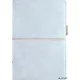 Kalendárium, gyűrűs, betétlapokkal, personal méret, FILOFAX, "Domino" Soft", pasztellkék