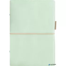   Kalendárium, gyűrűs, betétlapokkal, personal méret, FILOFAX, 'Domino' Soft', pasztellzöld