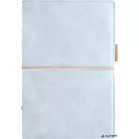   Kalendárium, gyűrűs, betétlapokkal, pocket méret, FILOFAX, "Domino" Soft", pasztellkék