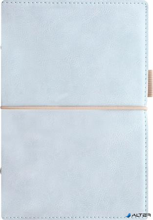Kalendárium, gyűrűs, betétlapokkal, A5 méret, FILOFAX, 'Domino' Soft', pasztellkék