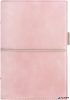Kalendárium, gyűrűs, betétlapokkal, A5 méret, FILOFAX, "Domino" Soft", pasztell rózsaszín