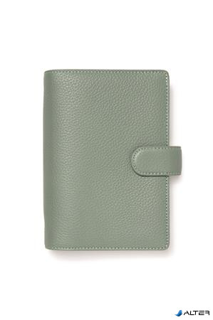 Kalendárium, gyűrűs, betétlapokkal, personal méret, FILOFAX 'Norfolk', zöld