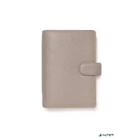   Kalendárium, gyűrűs, betétlapokkal, personal méret, FILOFAX 'Norfolk', barnásszürke