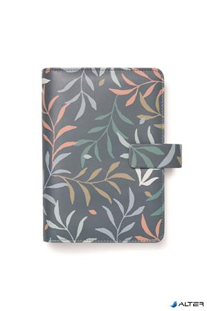 Kalendárium, gyűrűs, betétlapokkal, personal méret, FILOFAX "Botanical", sötétkék