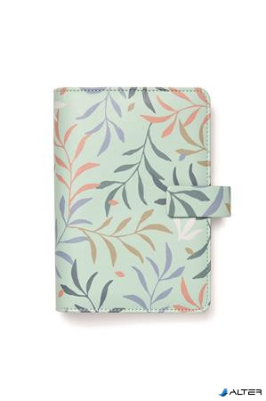 Kalendárium, gyűrűs, betétlapokkal, personal méret, FILOFAX 'Botanical', menta