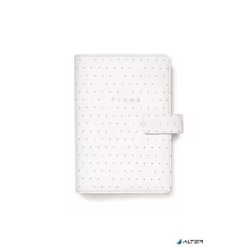   Kalendárium, gyűrűs, betétlapokkal, personal méret, FILOFAX "Moonlight", fehér
