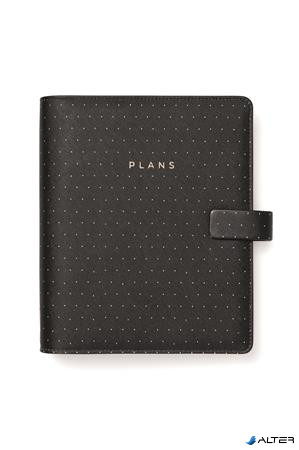 Kalendárium, gyűrűs, betétlapokkal, A5, FILOFAX "Moonlight", fekete
