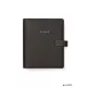 Kalendárium, gyűrűs, betétlapokkal, A5, FILOFAX 'Moonlight', fekete