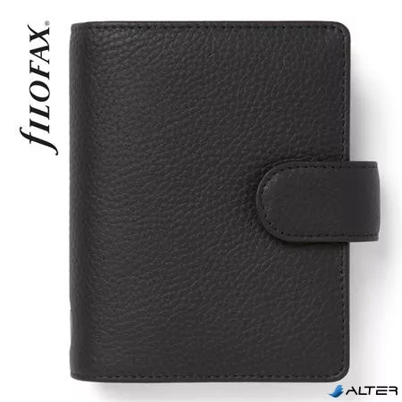 Kalendárium, gyűrűs, betétlapokkal, A5, FILOFAX 'Norfolk', fekete