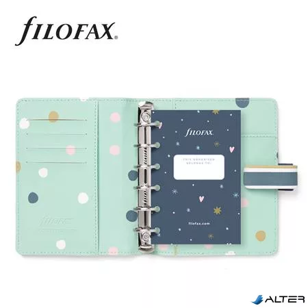 Kalendárium, gyűrűs, betétlapokkal, pocket méret, FILOFAX "Good Vibes"
