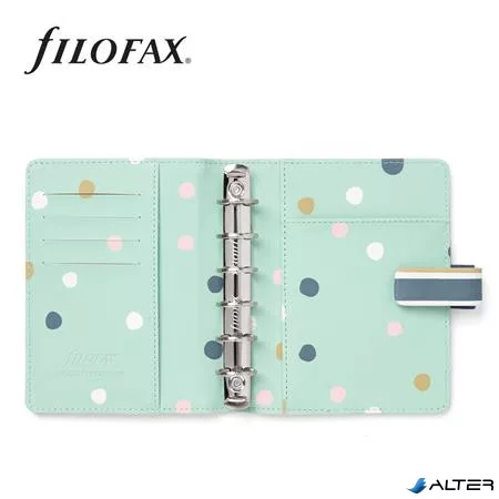 Kalendárium, gyűrűs, betétlapokkal, pocket méret, FILOFAX "Good Vibes"