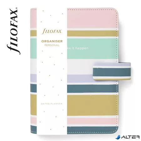 Kalendárium, gyűrűs, betétlapokkal, personal méret, FILOFAX "Good Vibes"