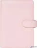 Kalendárium, gyűrűs, betétlapokkal, pocket méret, FILOFAX 'Saffiano', halvány rózsaszín