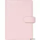 Kalendárium, gyűrűs, betétlapokkal, personal méret, FILOFAX 'Saffiano', halvány rózsaszín