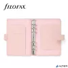 Kalendárium, gyűrűs, betétlapokkal, personal méret, FILOFAX 'Saffiano', halvány rózsaszín
