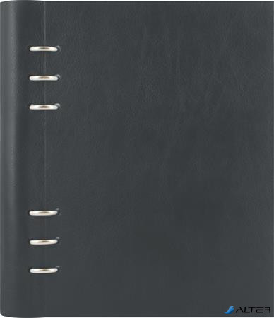 Tervező, naptár és füzet betéttel, A5, FILOFAX 'Clipbook Classic', fekete