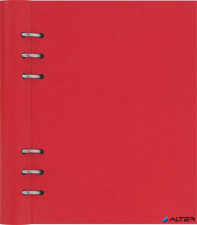 Tervező, naptár és füzet betéttel, A5, FILOFAX "Clipbook Classic", piros