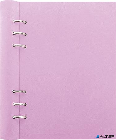 Tervező, naptár és füzet betéttel, A5, FILOFAX "Clipbook Pastel", pasztell-lila