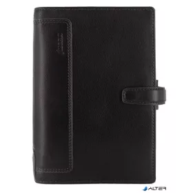   Kalendárium, gyűrűs, betétlapokkal, personal méret, FILOFAX, 'Holborn', fekete