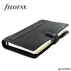 Kalendárium, gyűrűs, betétlapokkal, personal méret, FILOFAX, 'Holborn', fekete