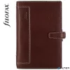 Kalendárium, gyűrűs, betétlapokkal, personal méret, FILOFAX, 'Holborn', barna