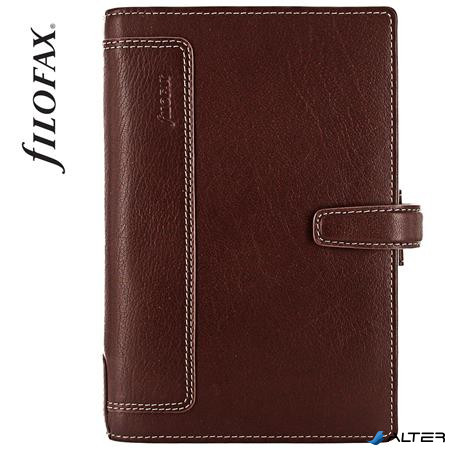 Kalendárium, gyűrűs, betétlapokkal, personal méret, FILOFAX, 'Holborn', barna