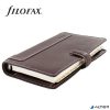 Kalendárium, gyűrűs, betétlapokkal, personal méret, FILOFAX, 'Holborn', barna